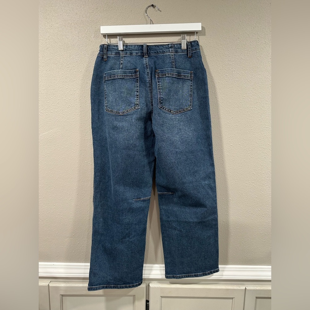NWT Flamingals Straight Leg Deawstring Jeans - Picture 6 of 8
